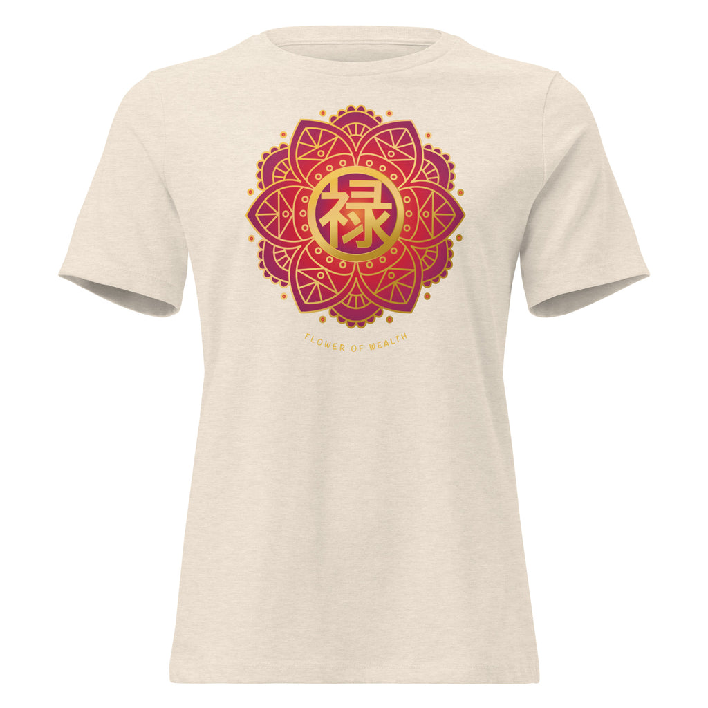 FLOWER OF WEALTH - Relaxed Tee for Women