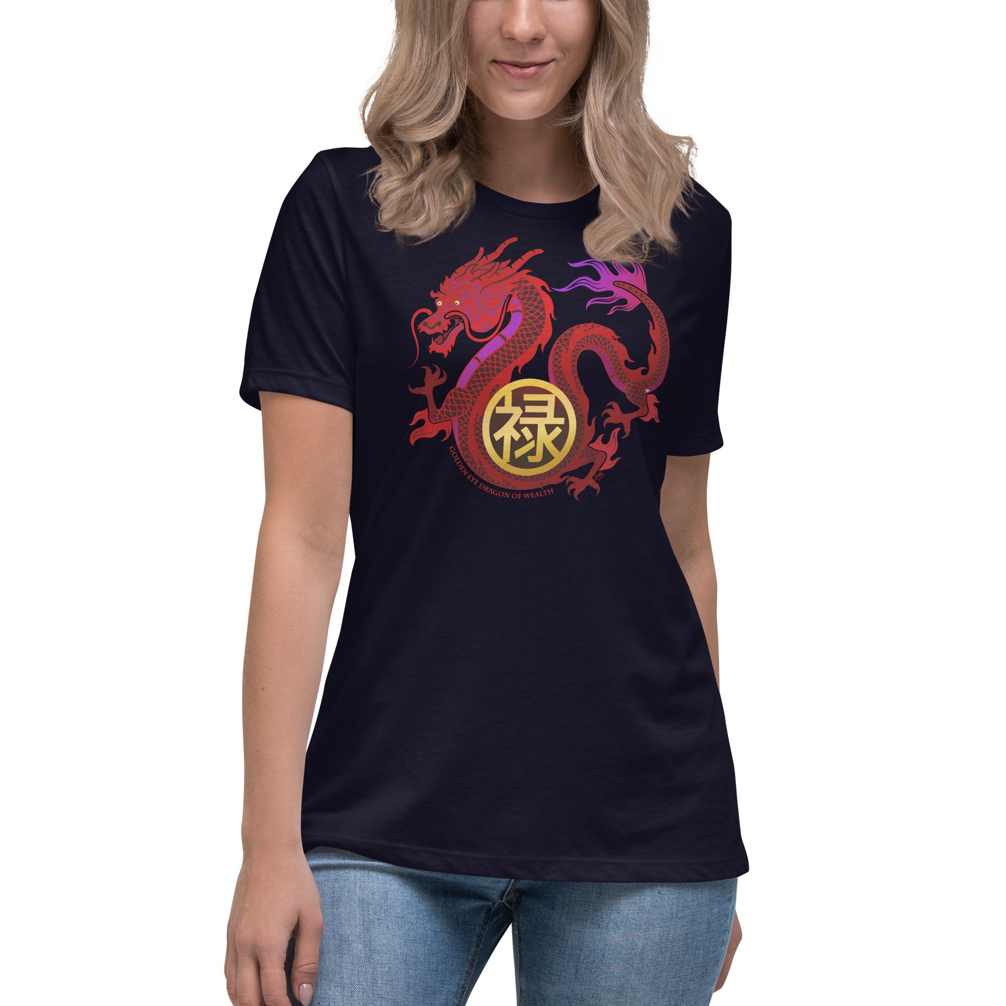 DRAGON OF WEALTH Women's Relaxed Tee