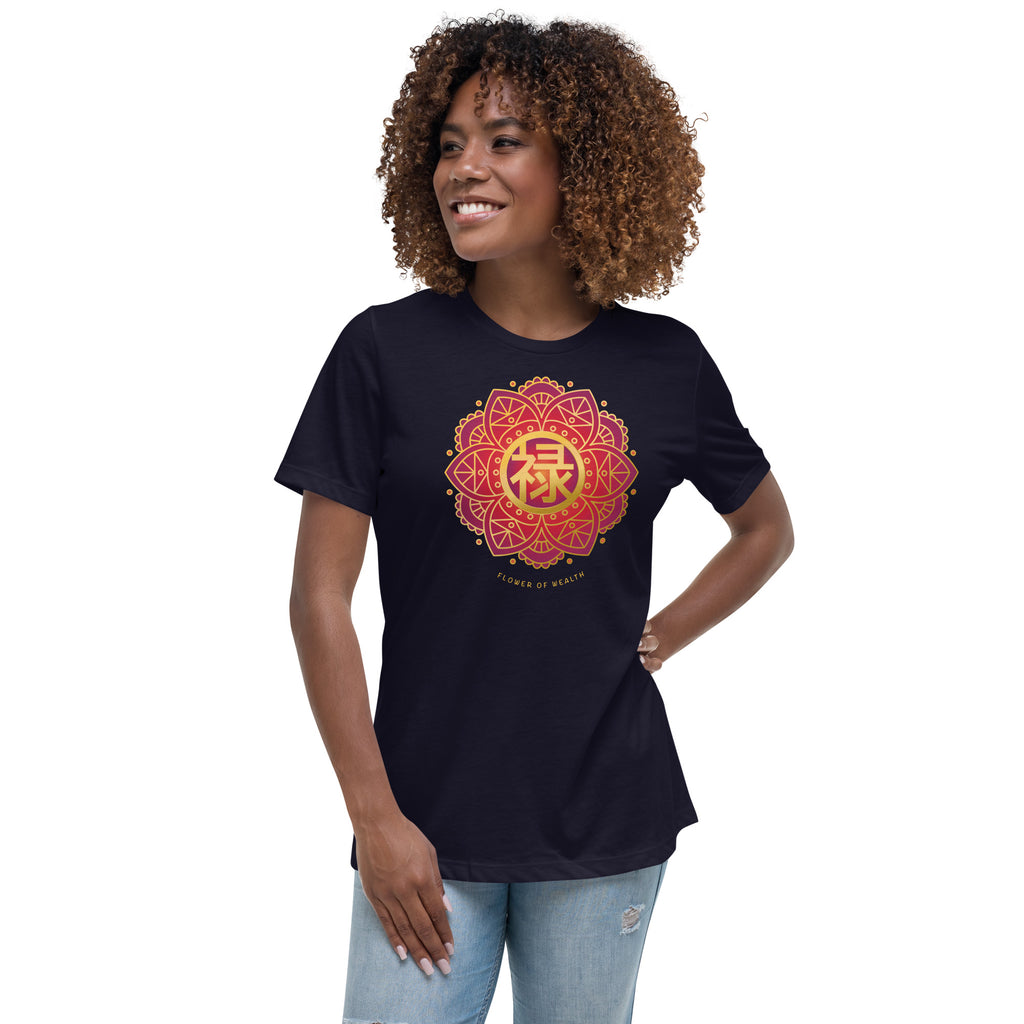 FLOWER OF WEALTH - Relaxed Tee for Women