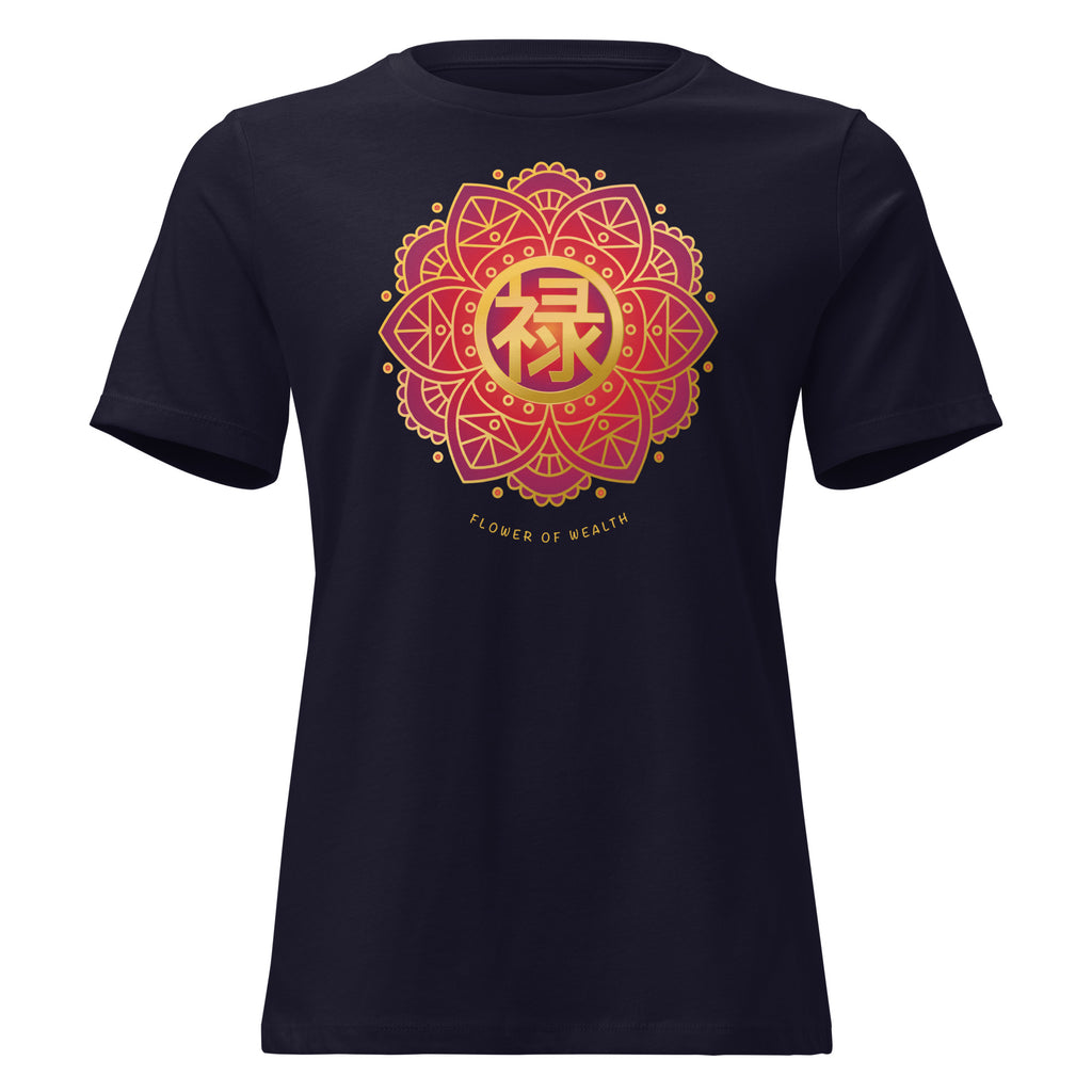 FLOWER OF WEALTH - Relaxed Tee for Women