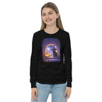 Wizard Kitten on All Hallows Eve - Youth Long Sleeve