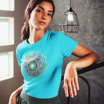 Turquoise Star of David tee