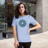 Star of David Flower, Heather Blue T'-shirt