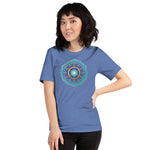 Star of David Flower, Heather True Royal Tee