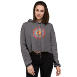 FLOWER OF WEALTH Crop Hoodie for Women